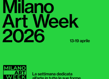 Locandina verde brillante Milano Art Week