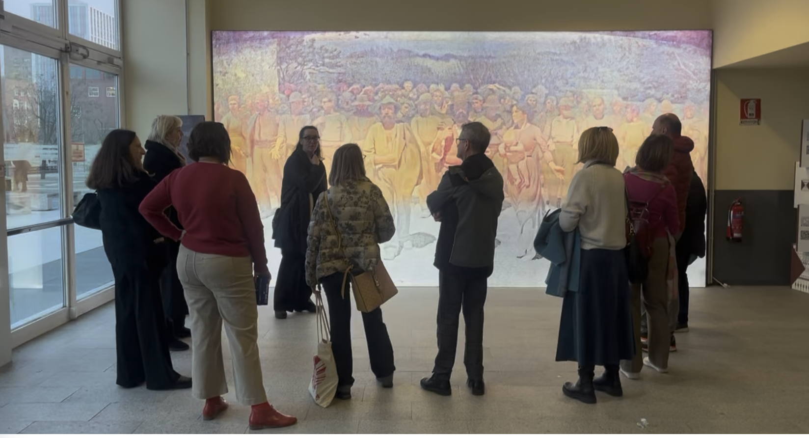 gruppo di visitatori