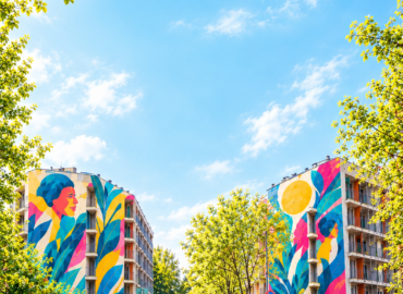 Edifici U42 e U52 in Comasina con murales