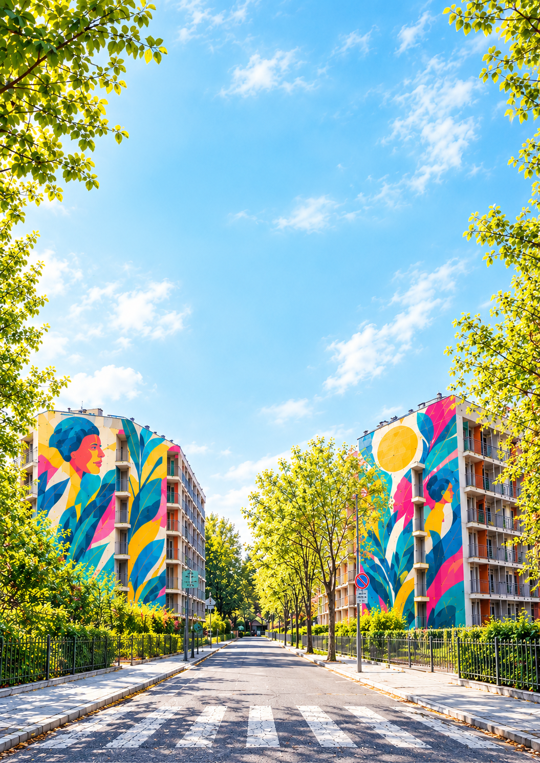 Edifici U42 e U52 in Comasina con murales